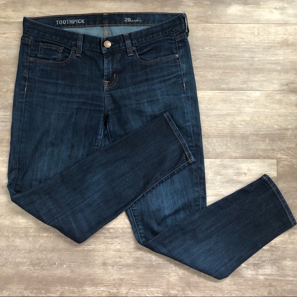 J. Crew Denim - J. Crew Toothpick Skinny Jeans 29x28”